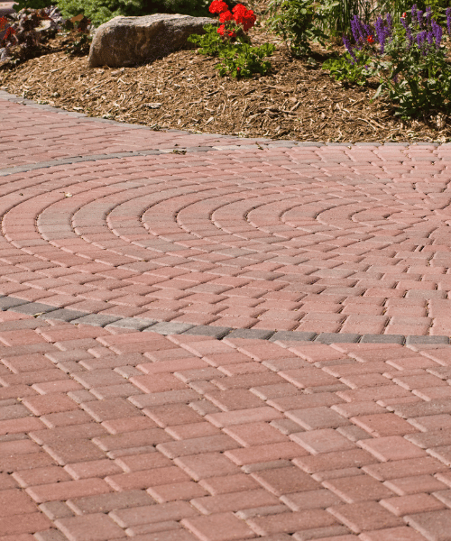 Brick pavers cleaned