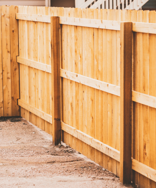 New timber fence